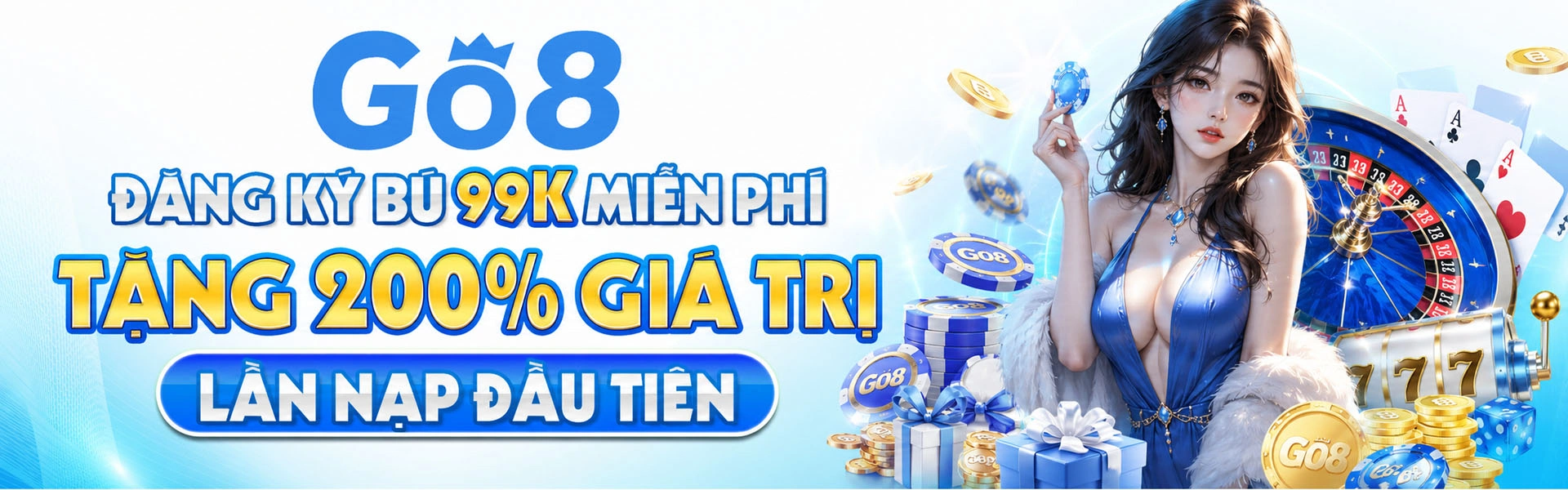 Banner GO8 về thông tin giải trí trực tuyến